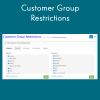 Customer Group Restrictions