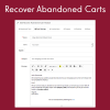 Recover Abandoned Carts