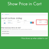 Show Price in Cart